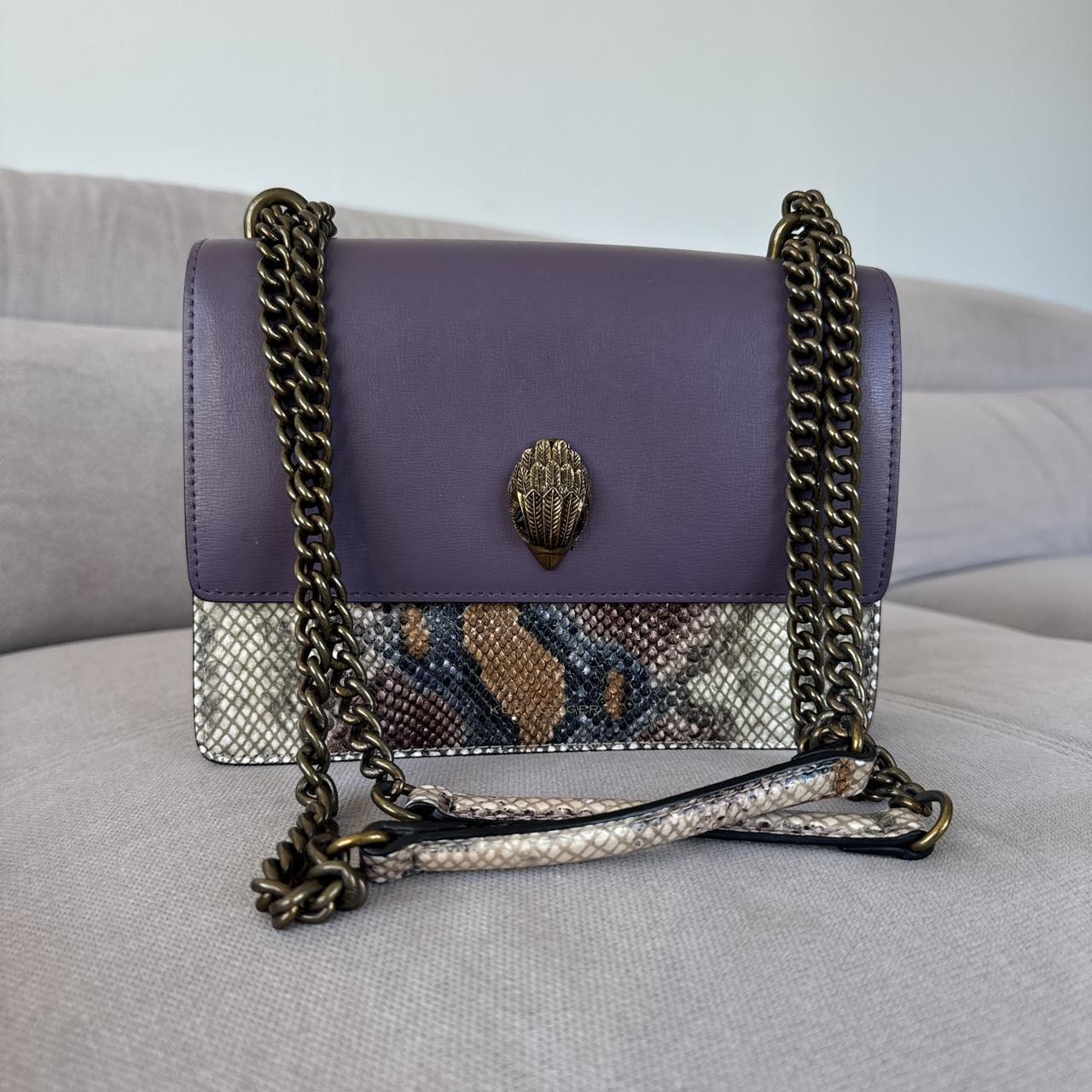 Kurt Geiger London Purple Multi Snake Leather Bag RRP £349