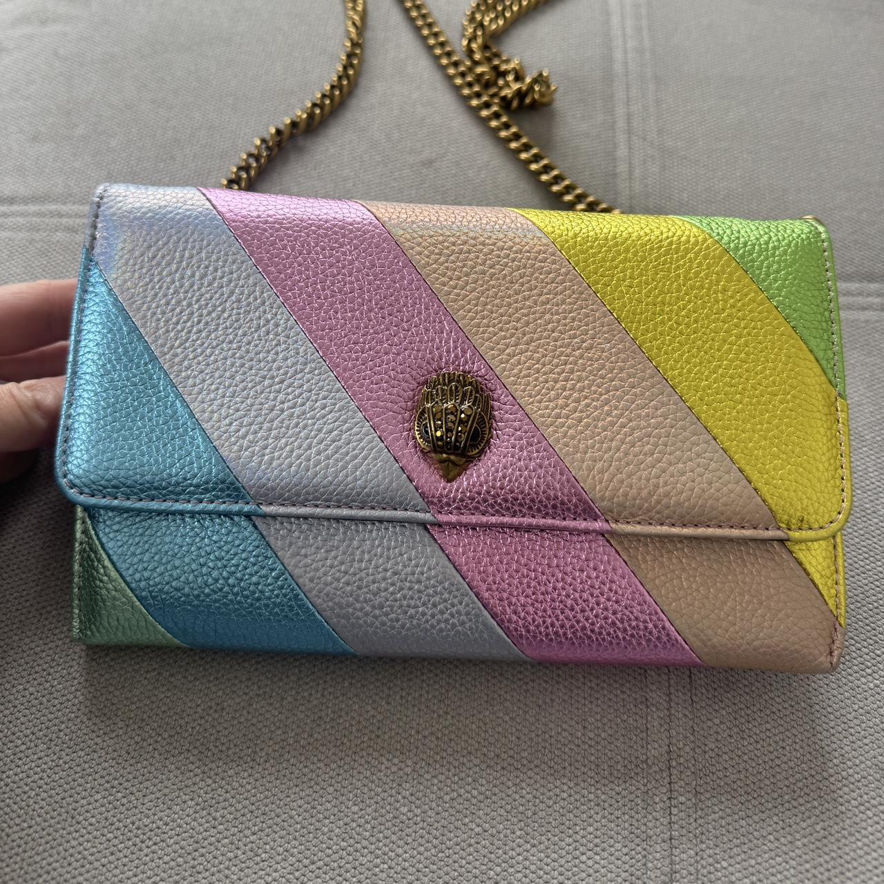 Kurt Geiger London Rainbow Pale Wallet on Chain Clutch