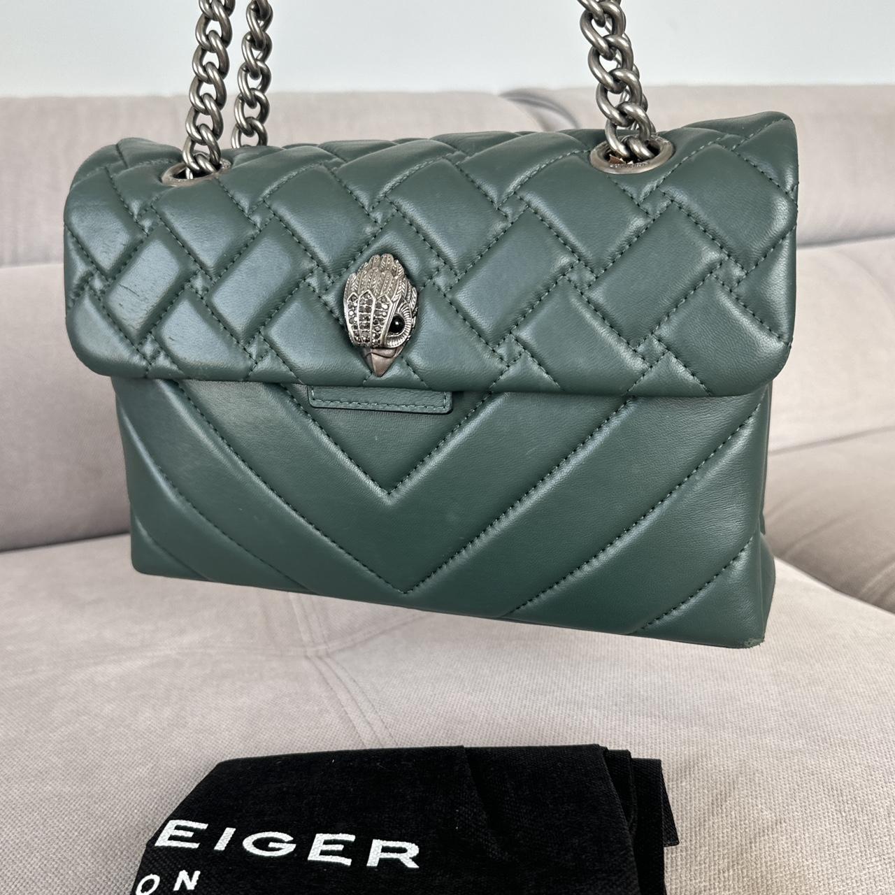 Kurt Geiger Green Bottle leather Kensington Bag RRP £289