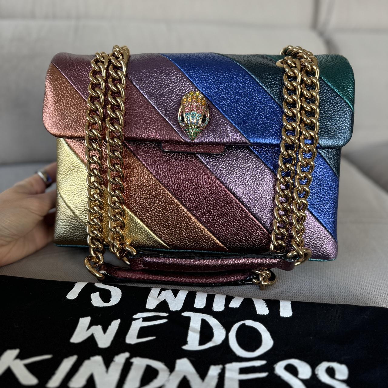 Kurt Geiger Medium Metallic Rainbow Multi Bag RRP £319