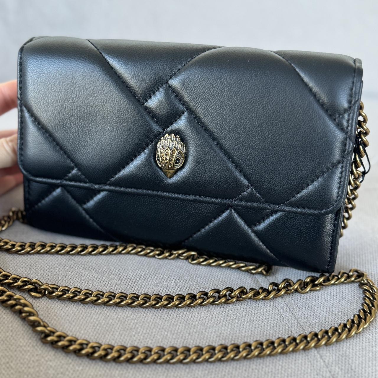 Kurt Geiger London Black Wallet on Chain Bag