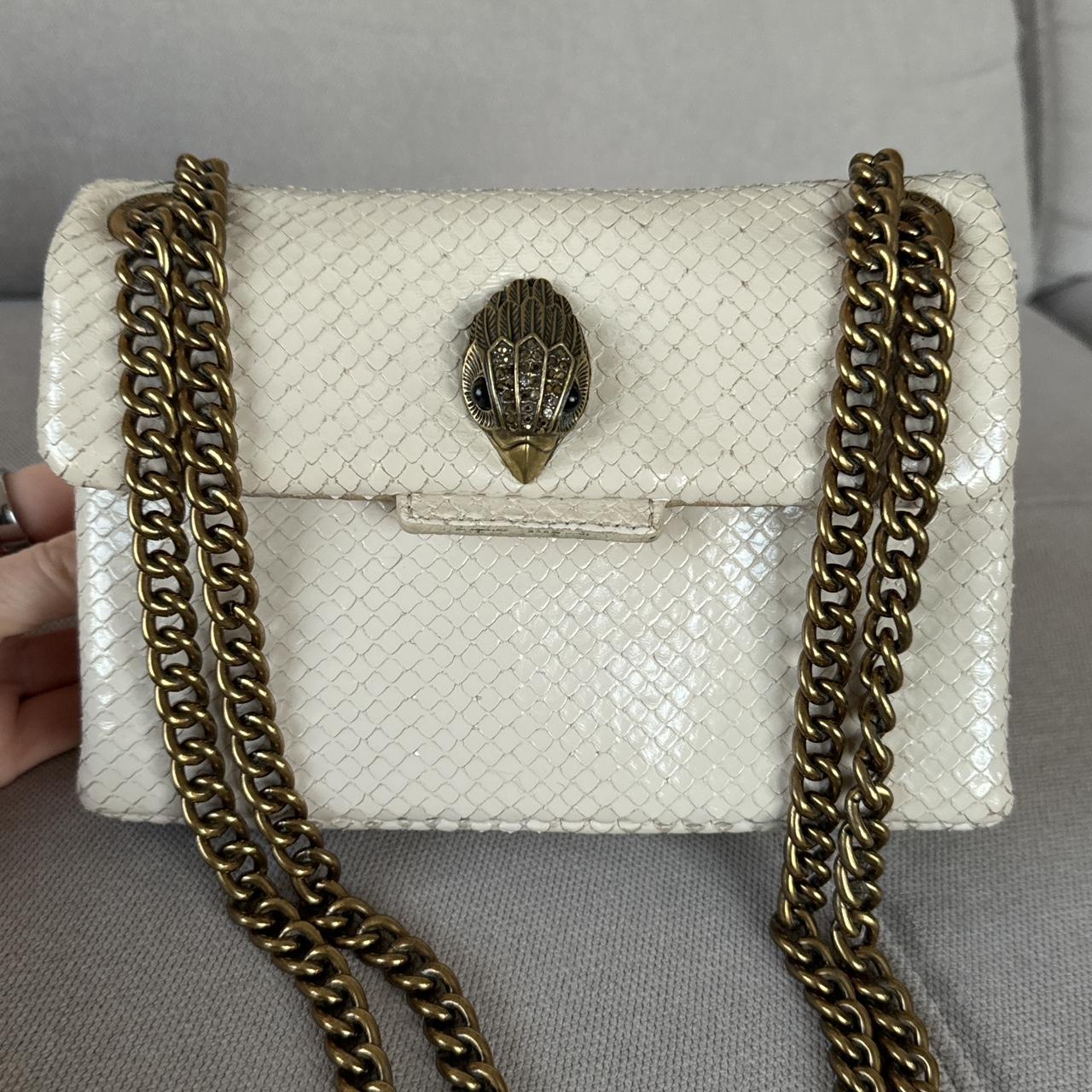 Kurt Geiger Cream Snake Leather Bag RRP £229
