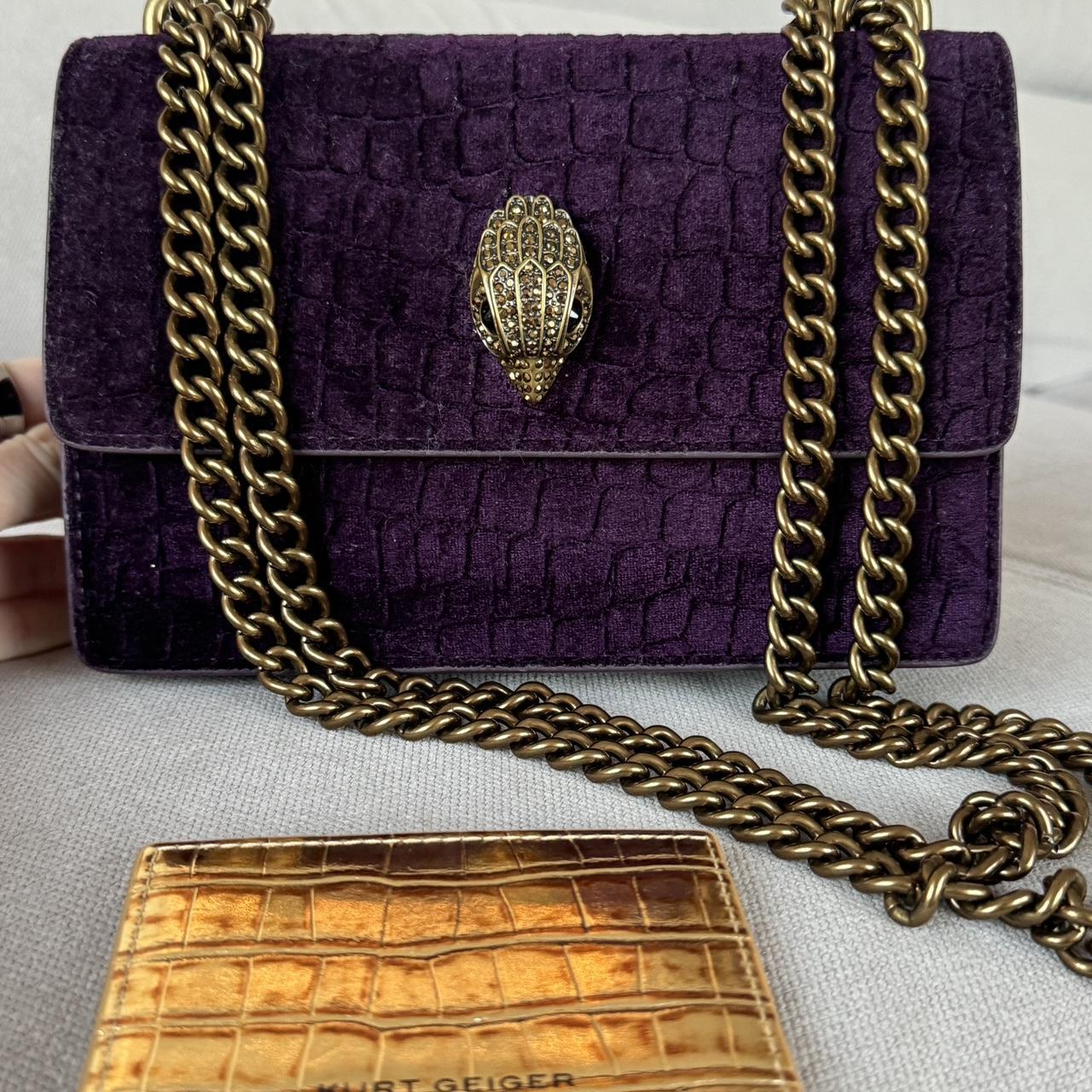 Kurt Geiger London Velvet Purple Bag