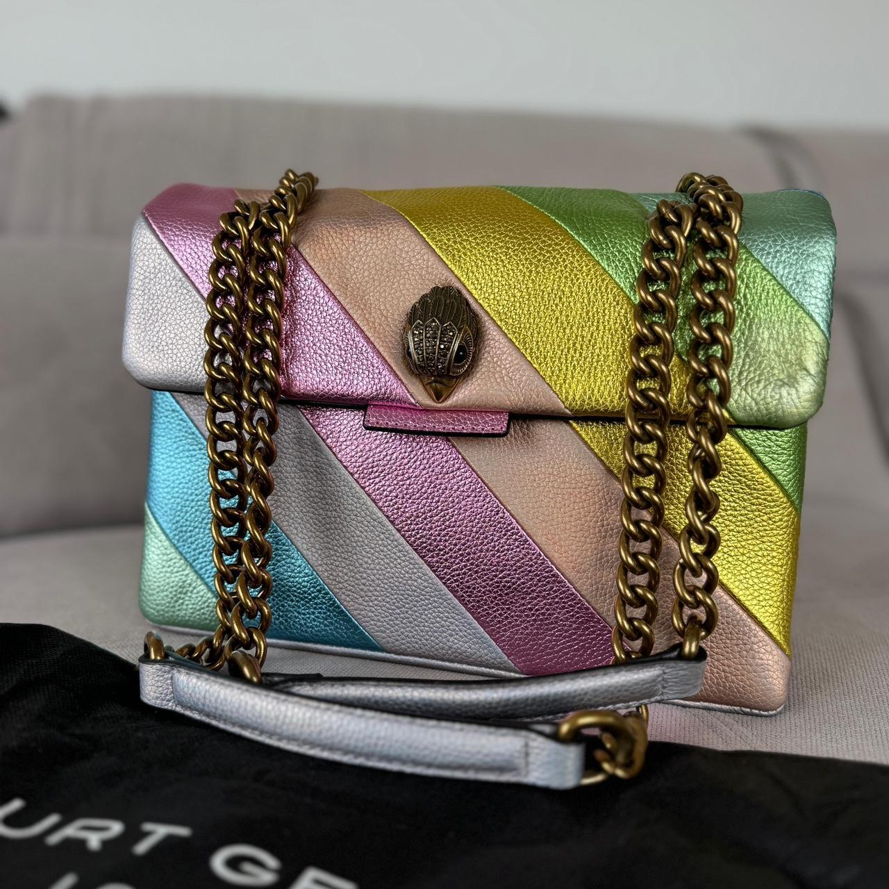 Kurt Geiger Kensington Pale Multi Rainbow bag RRP £299
