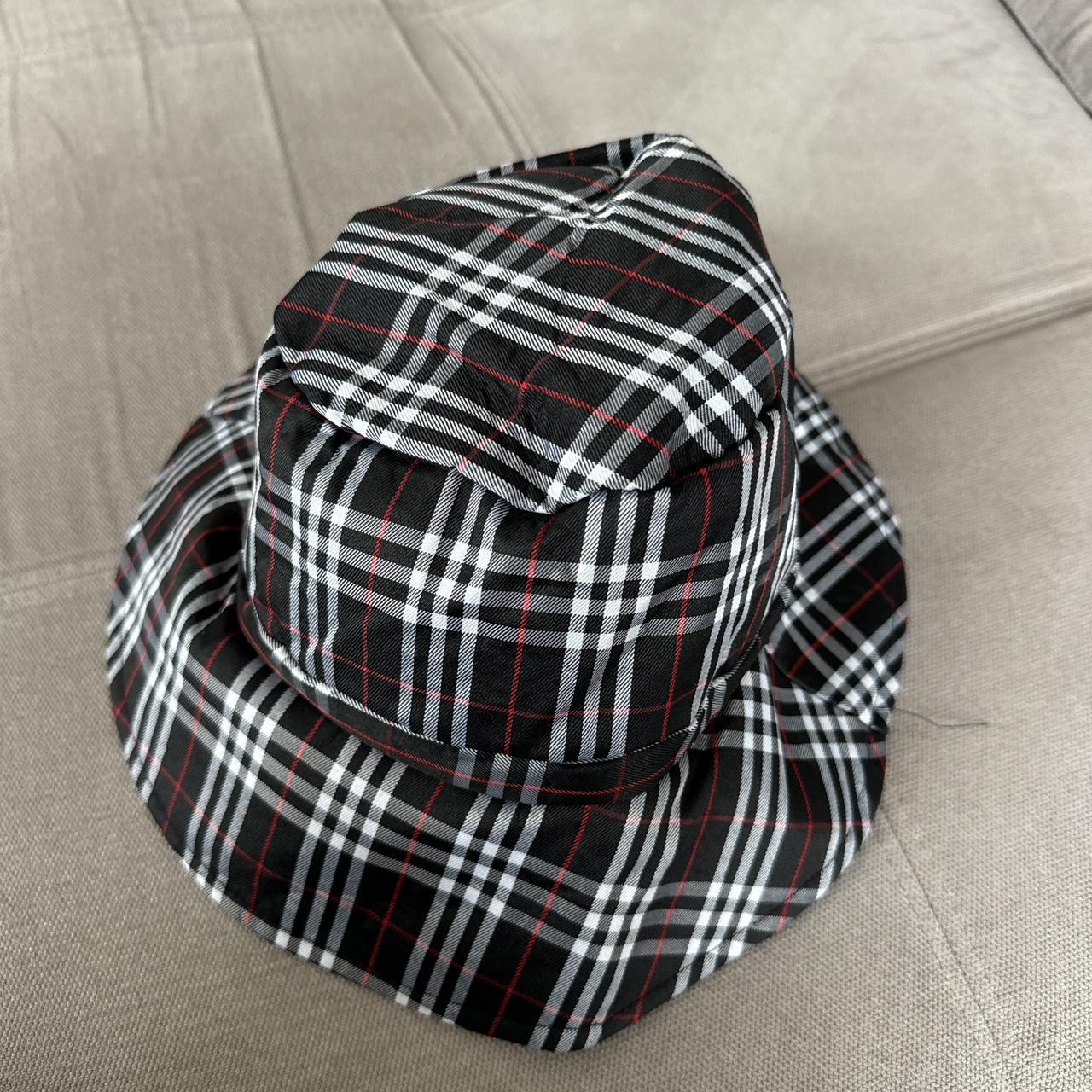 Hat Bucket Red Black