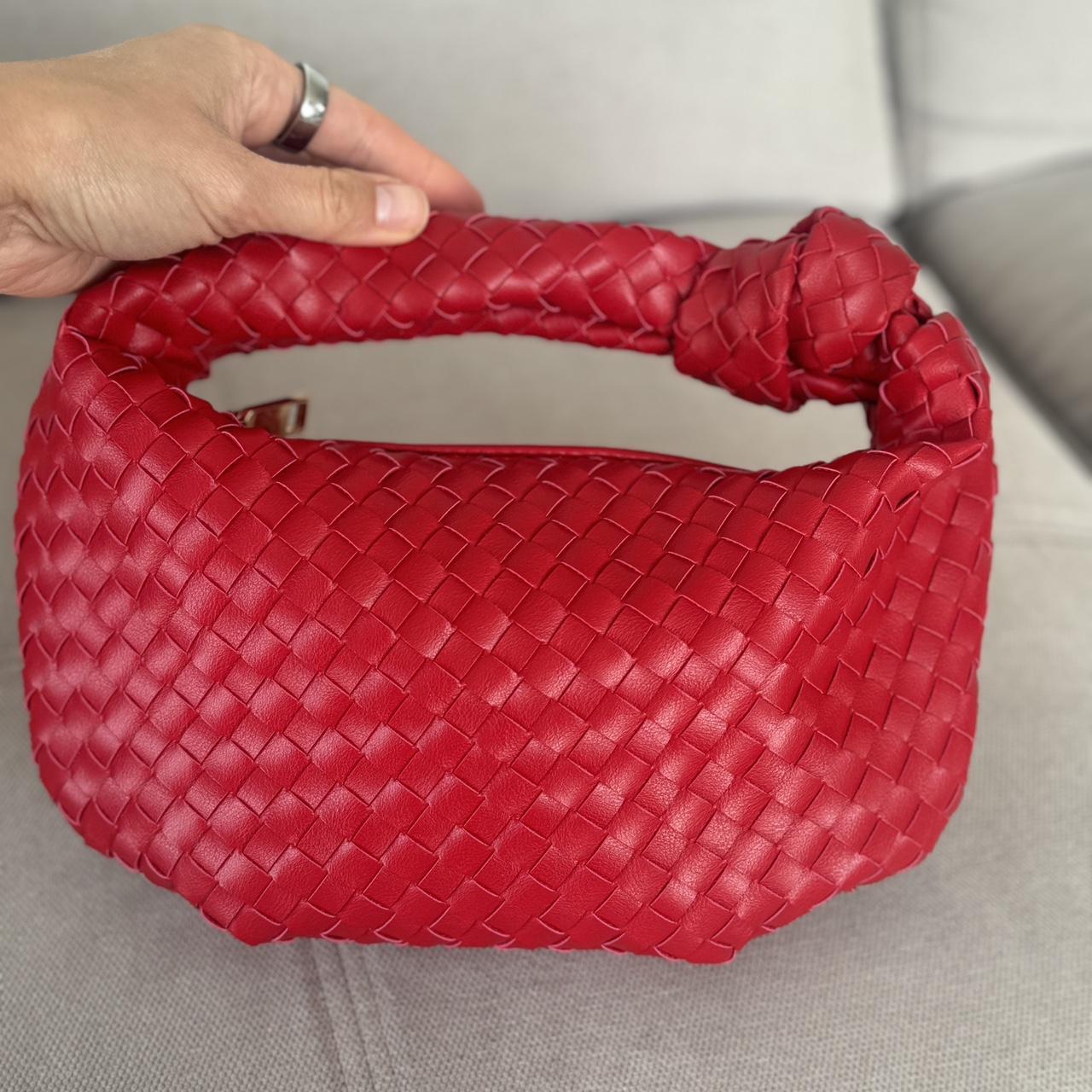 Melie Bianco Larissa Woven Vegan Leather Brand New