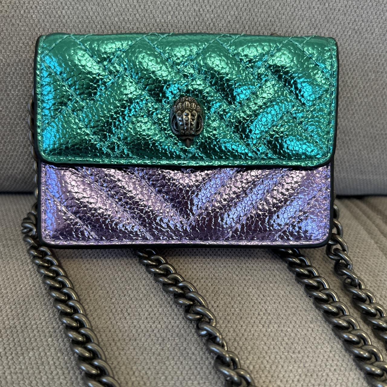 Kurt Geiger Micro Multi Green Purple Bag