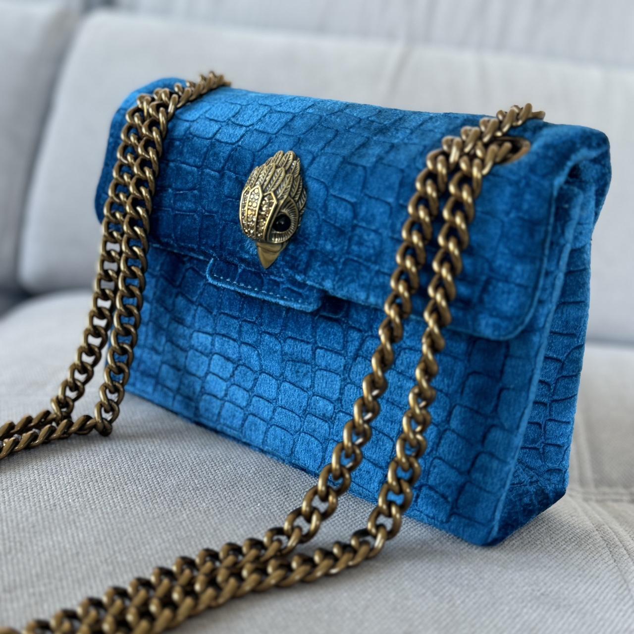 Kurt Geiger London Royal Blue Velvet Bag RRP £189