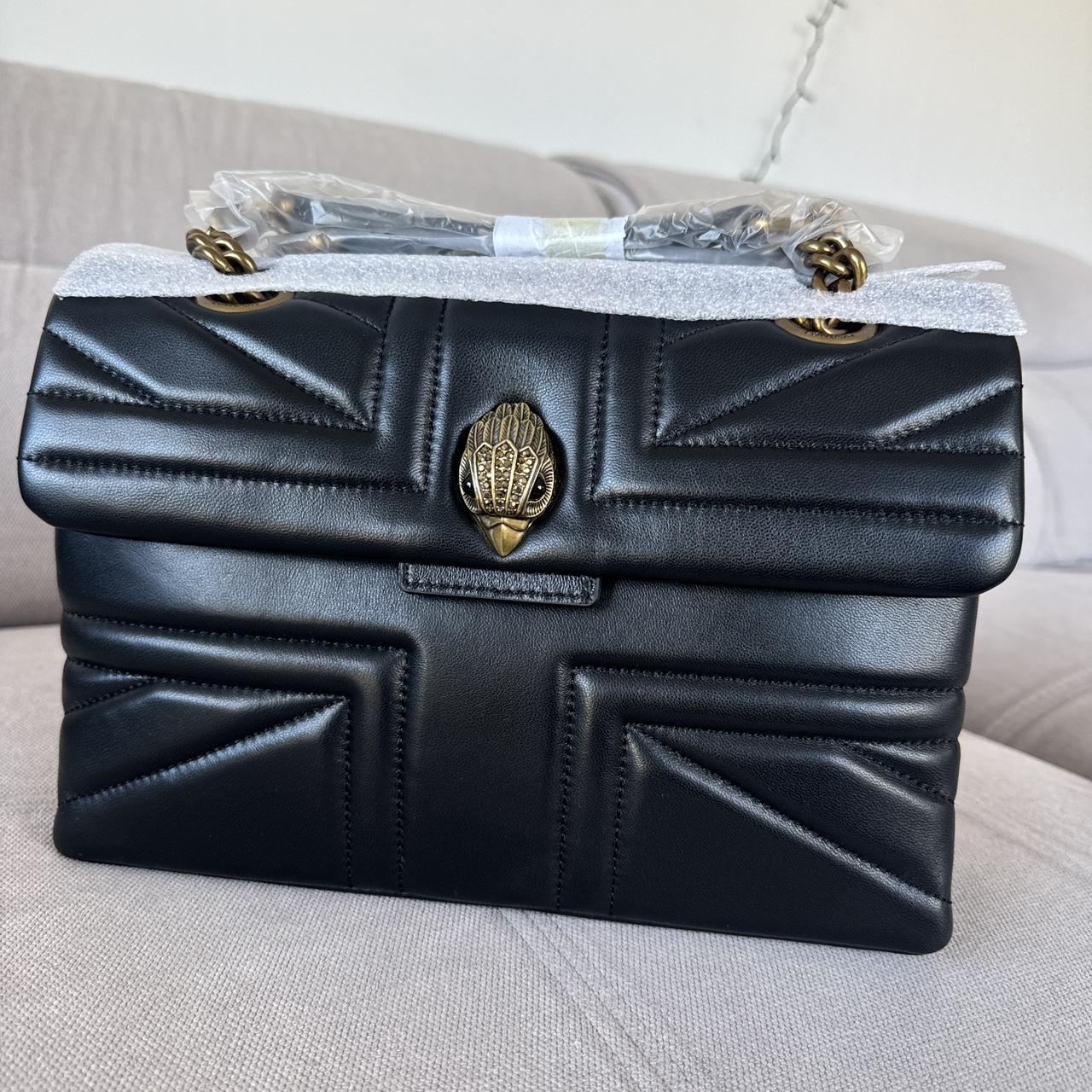Kurt Geiger Black Medium Union Jack Bag