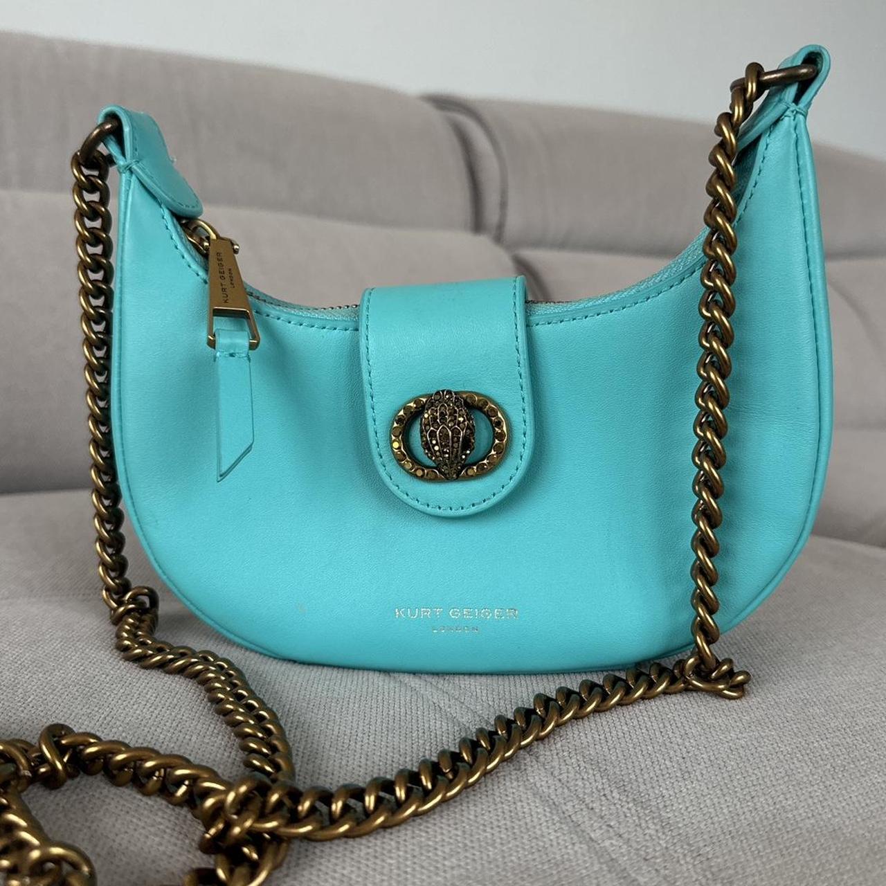 Kurt Geiger London Small Chelsea Hobo Bag Turquoise