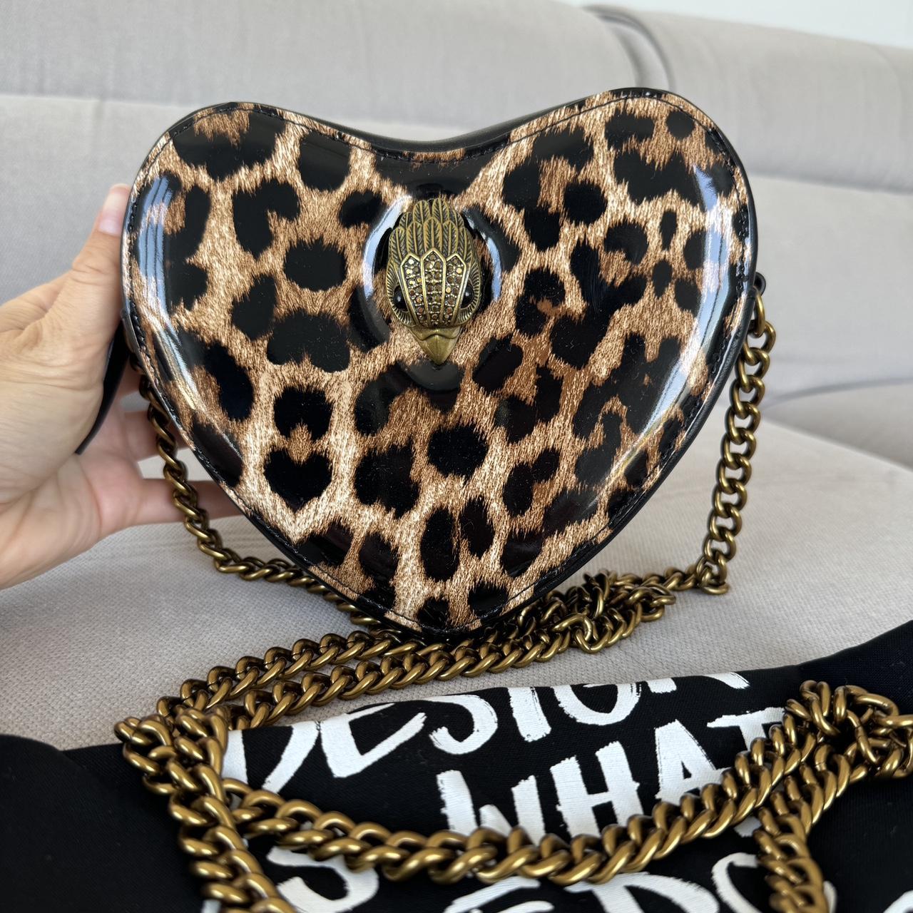Kurt Geiger London Heart Leopard Bag
