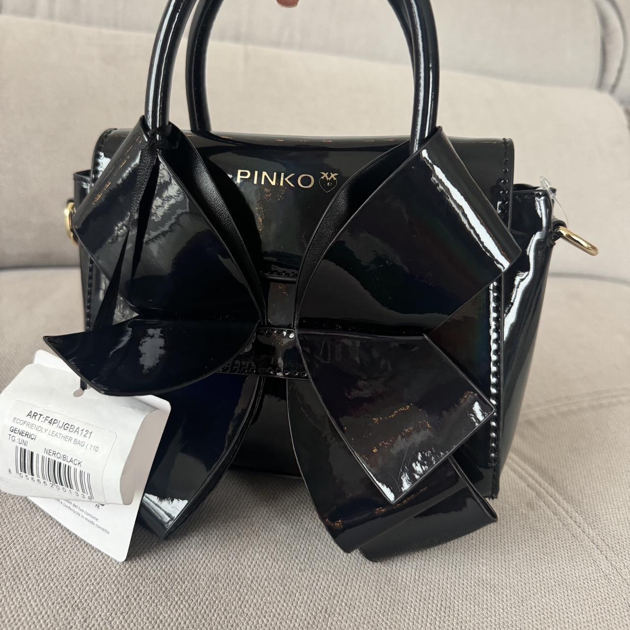 Pinko Black Bow-Style Shoulder Bag