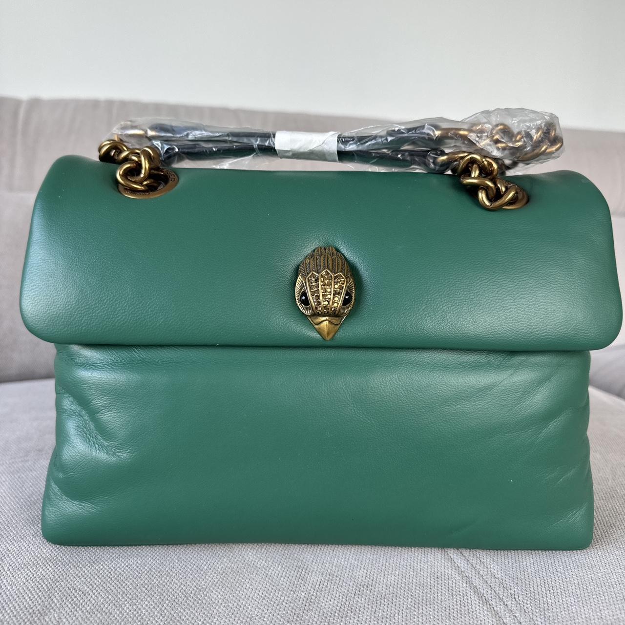 Kurt Geiger Medium Green Leather Kew Bag RRP £289