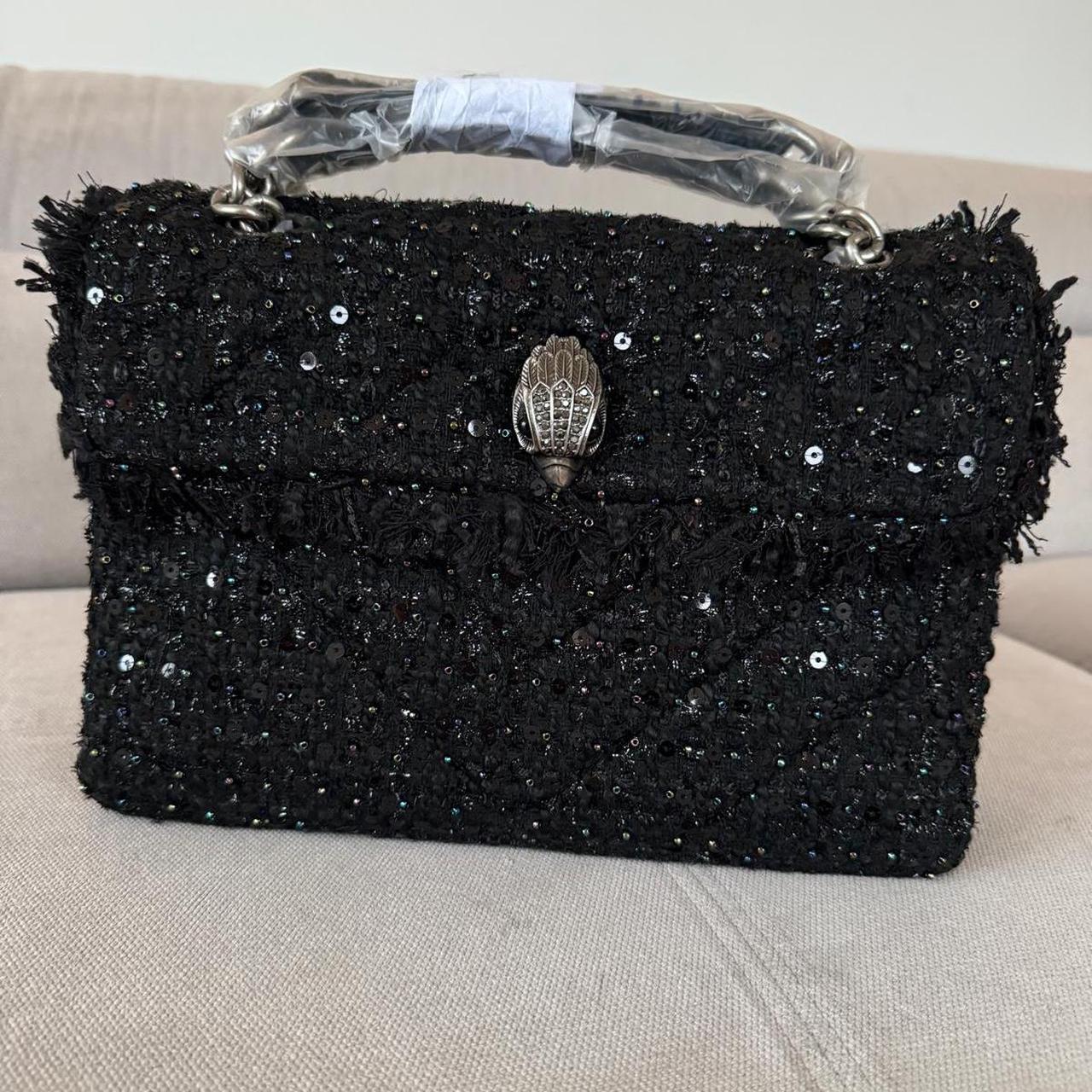 Kurt Geiger Tweed Black Medium Bag RRP £269