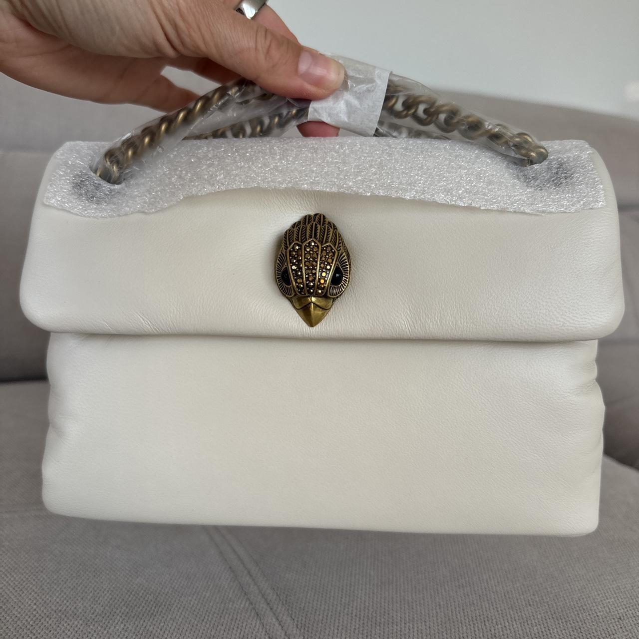 Kurt Geiger White Cream Kew Leather Bag