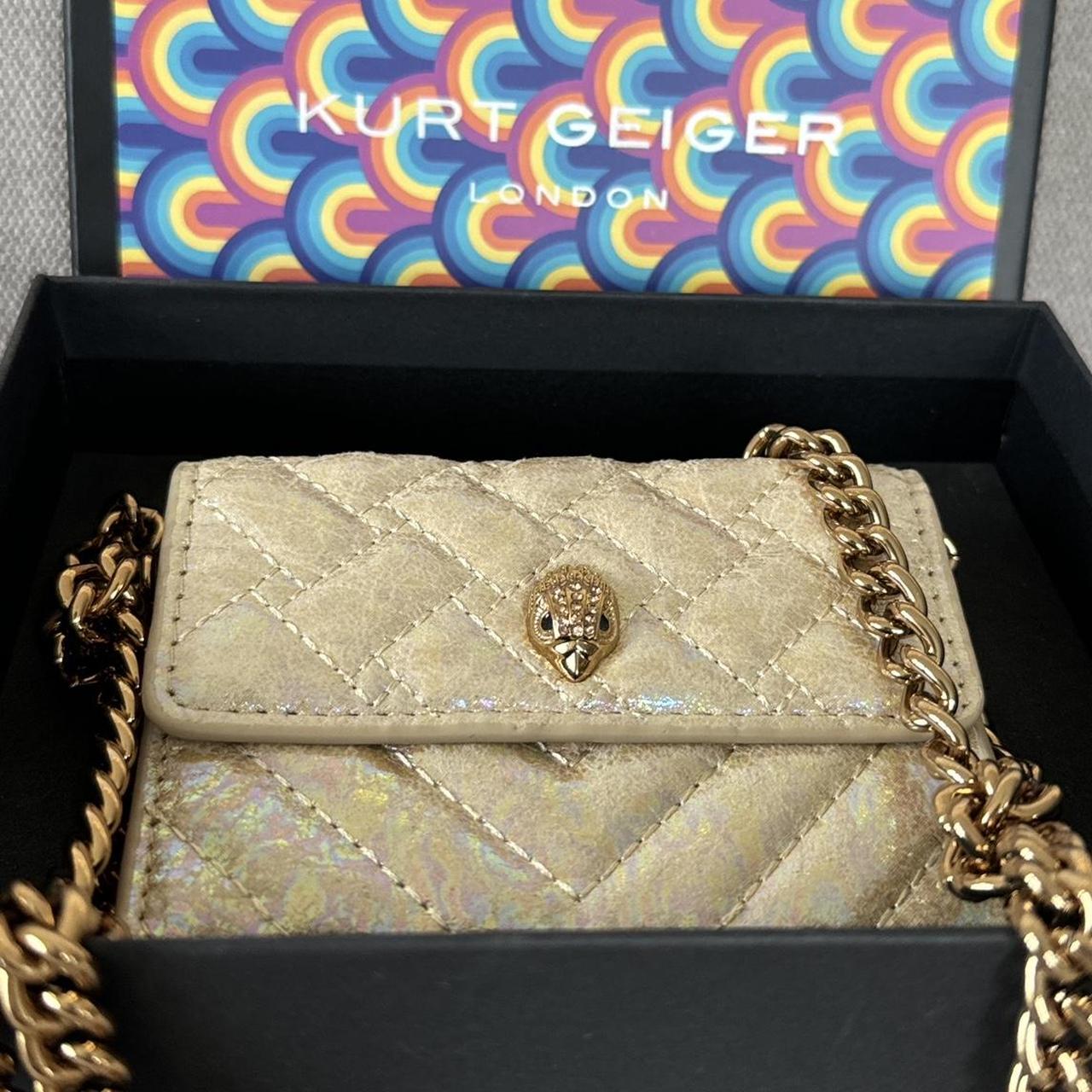 Kurt Geiger Gold Micro Bag with gift box