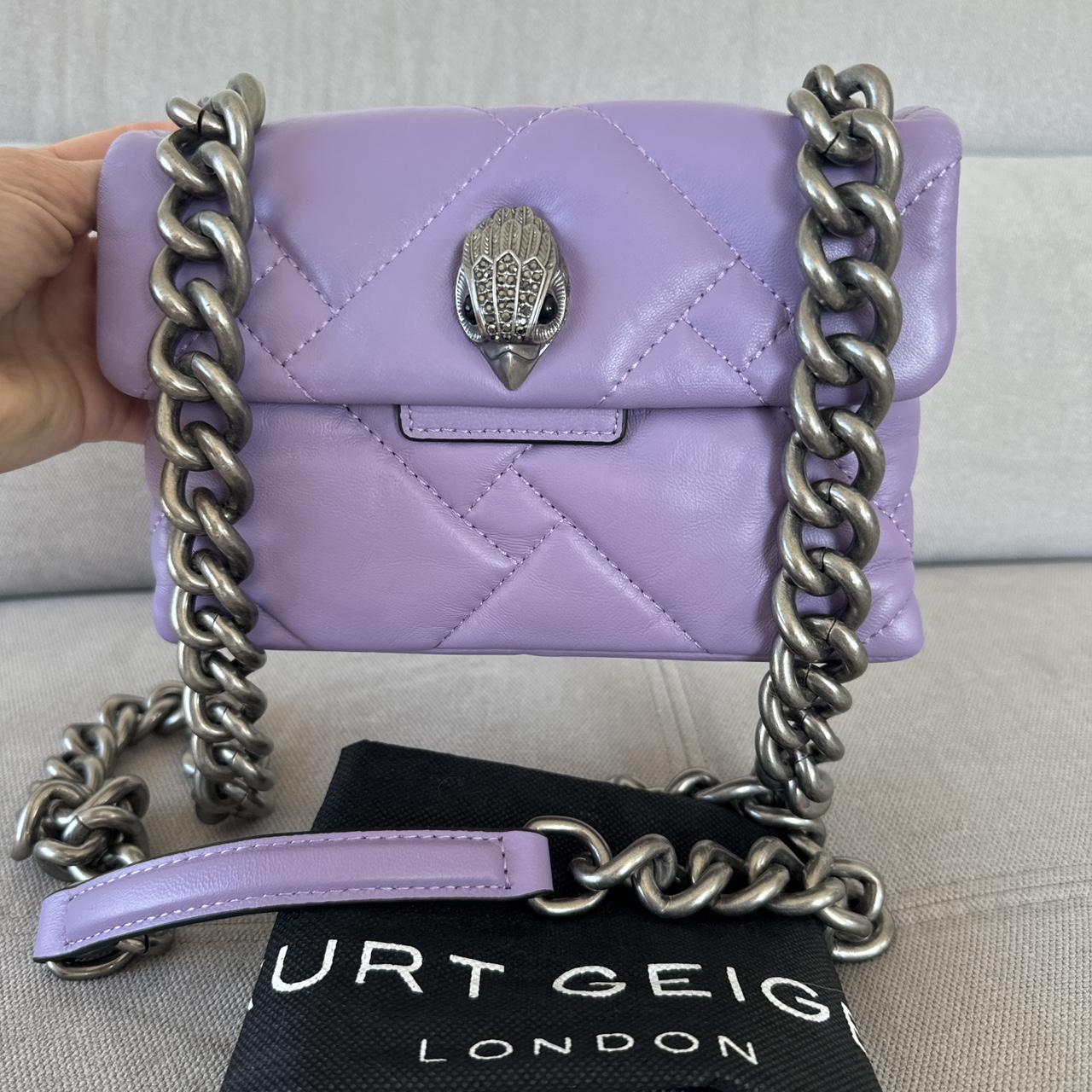 Kurt Geiger Lilac Leather Bag RRP £249