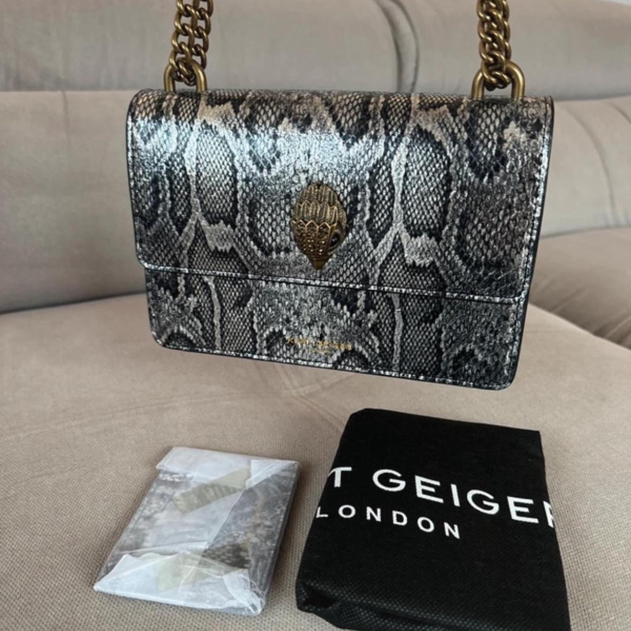 Kurt Geiger Golden Snake Silver Bag