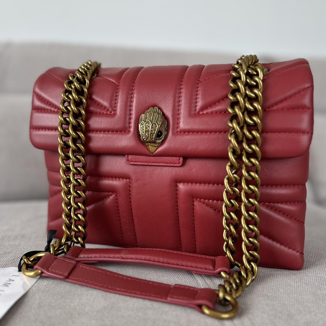 Kurt Geiger London Red Leather Union Jack Bag