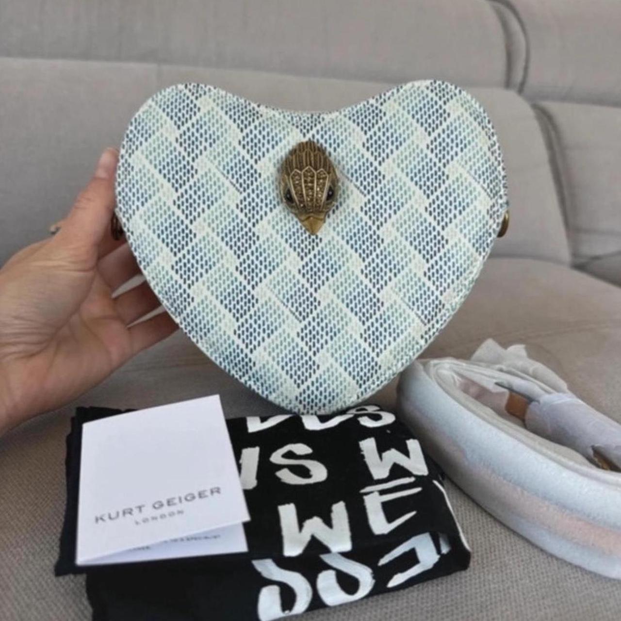 Kurt Geiger London Light Blue Heart Bag RRP £189