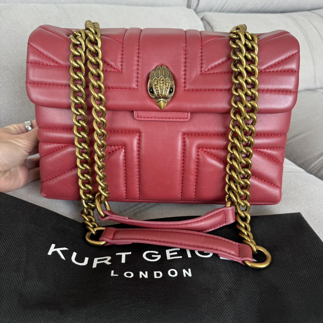 Kurt Geiger Medium Red Leather UJ Bag RRP £269